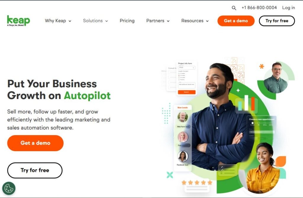Keap CRM and marketing automation platform