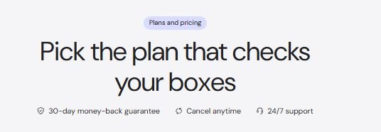Hostinger pricing comparison table with alt text