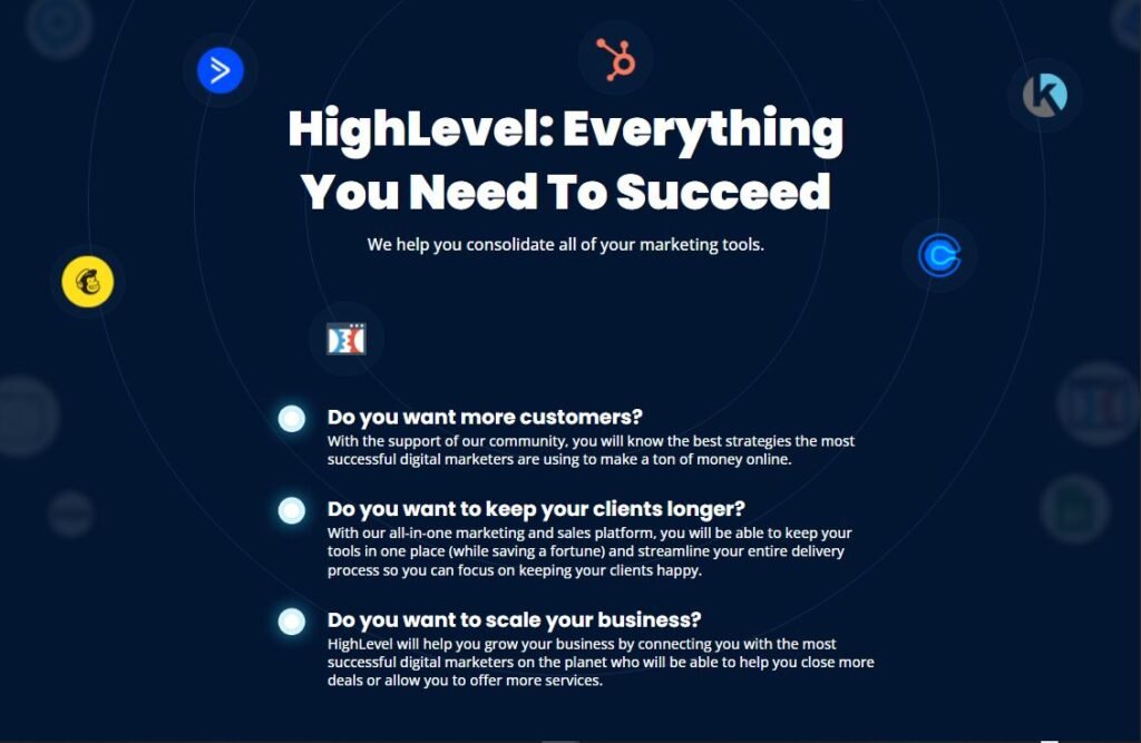 GoHighLevel white-label CRM dashboard for marketing agencies
