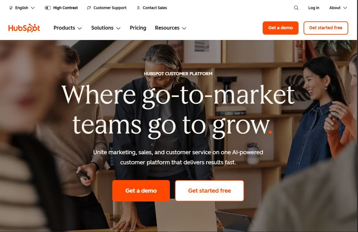 HubSpot CRM dashboard for growing businesses 2026