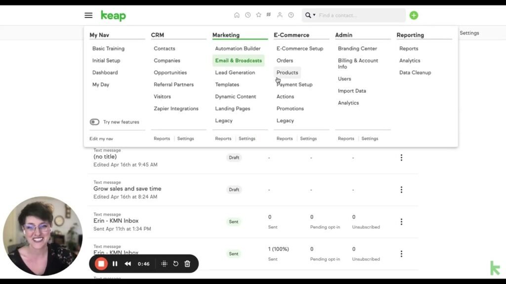 Keap Review automation builder for small business CRM and marketing