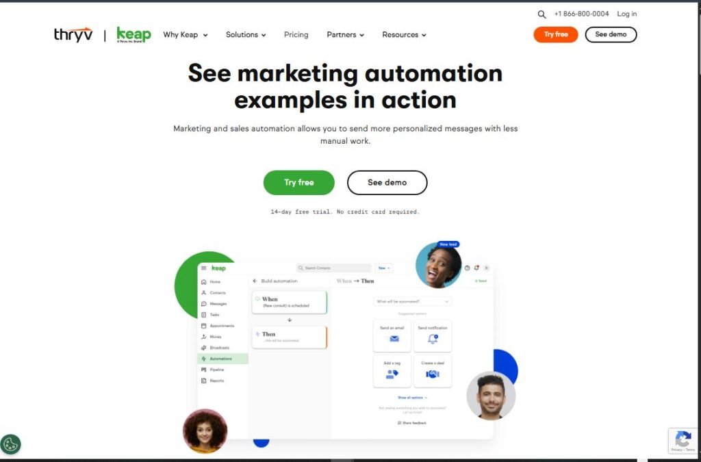 Keap email marketing Keap Review automation for small business